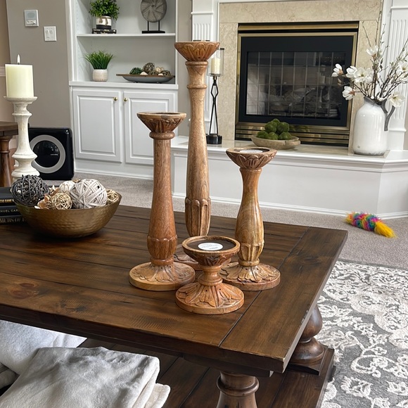 Pier 1 Accents Pier One Candle Holder Set Poshmark